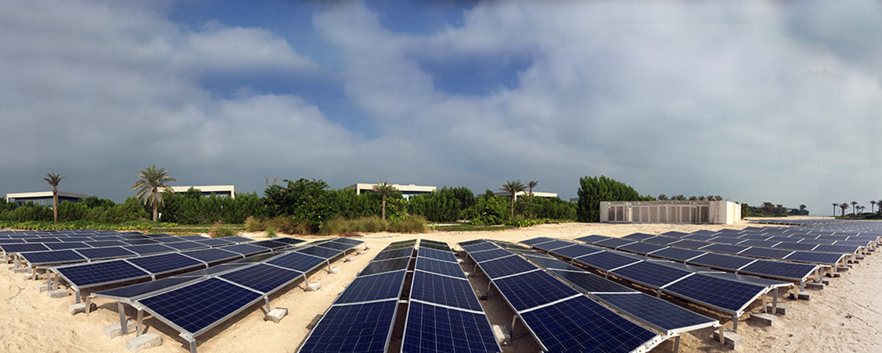 Enerwhere Solar Installation on Zaya Nurai Island